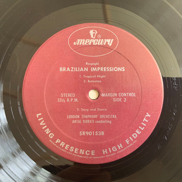Ottorino Respighi, London Symphony Orchestra, Antal Dorati : The Birds / Brazilian Impressions (LP, RP)