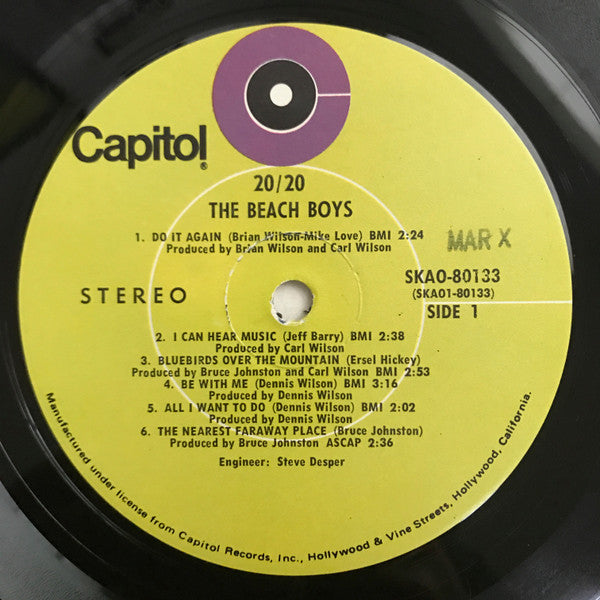 The Beach Boys : 20/20 (LP, Album, Club, RE)