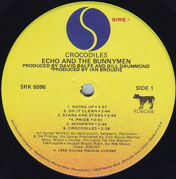 Echo And The Bunnymen* : Crocodiles (LP, Album, Jac)