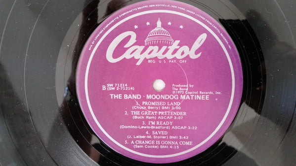 The Band : Moondog Matinee (LP, Album)