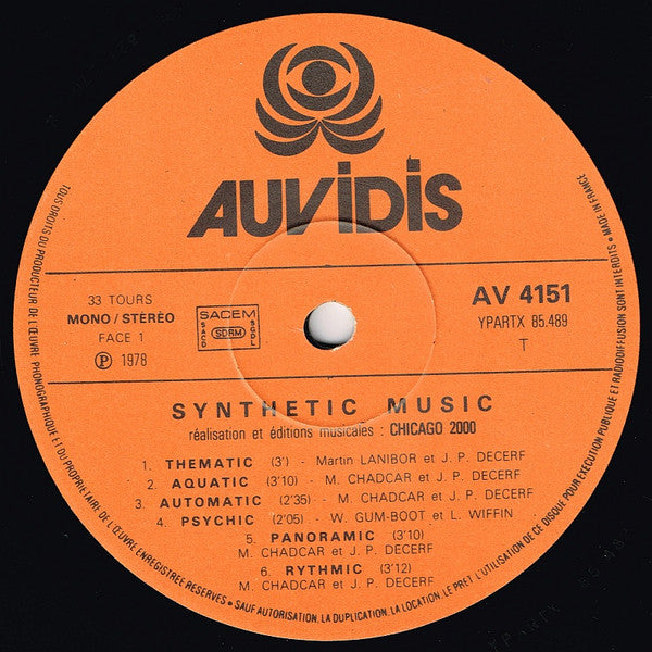 Various : Synthetic Music (LP)