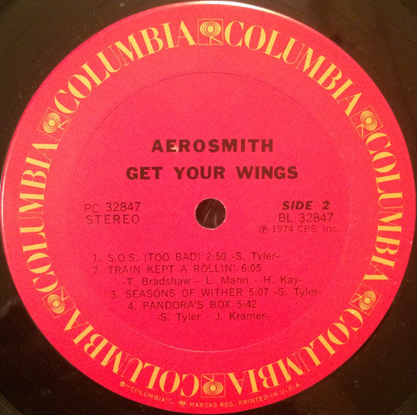 Aerosmith : Get Your Wings (LP, Album, RE, Ter)