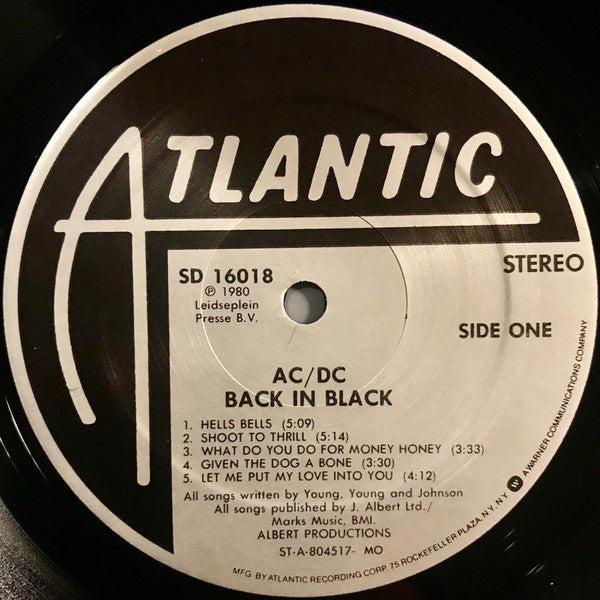 AC/DC : Back In Black (LP, Album, MO,)