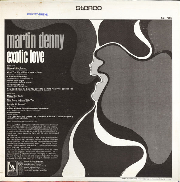 Martin Denny : Exotic Love (LP, Album)