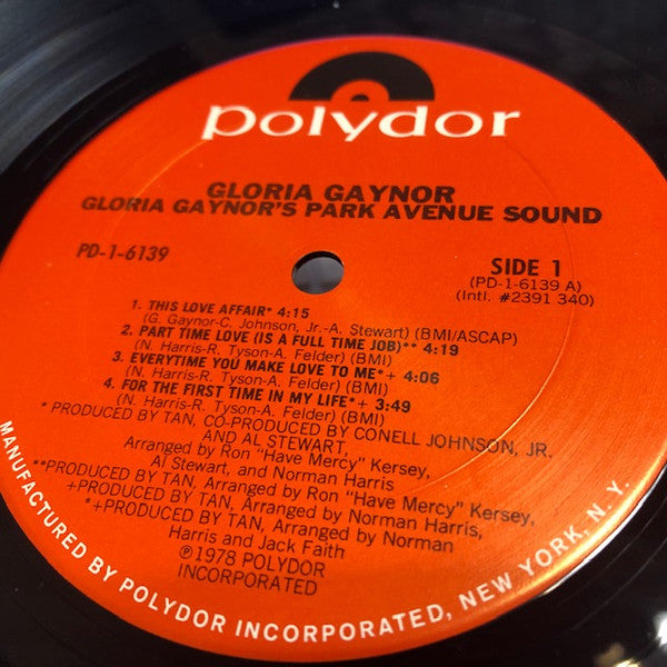 Gloria Gaynor : Gloria Gaynor's Park Avenue Sound (LP, Album)