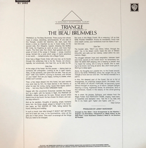 The Beau Brummels : Triangle (LP, Album, Mono, RE, Blu)