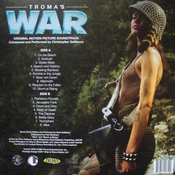 Chris DeMarco (2) : Troma's War (Original Motion Picture Soundtrack) (LP, Album, Ltd, RM, Yel)