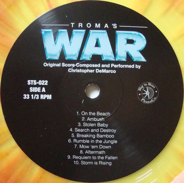 Chris DeMarco (2) : Troma's War (Original Motion Picture Soundtrack) (LP, Album, Ltd, RM, Yel)