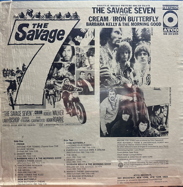 Various : Original Motion Picture Sound Track The Savage Seven Featuring Cream / Iron Butterfly (LP, Ter)