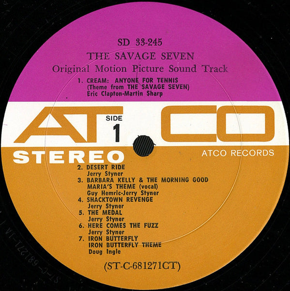 Various : Original Motion Picture Sound Track The Savage Seven Featuring Cream / Iron Butterfly (LP, Ter)