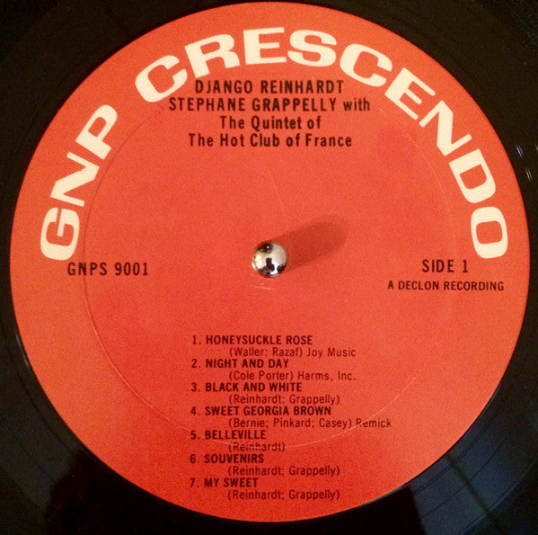 Django Reinhardt & Stephane Grappelly* With The Quintet Of The Hot Club Of France* : The Quintet Of The Hot Club Of France (LP, Mono)