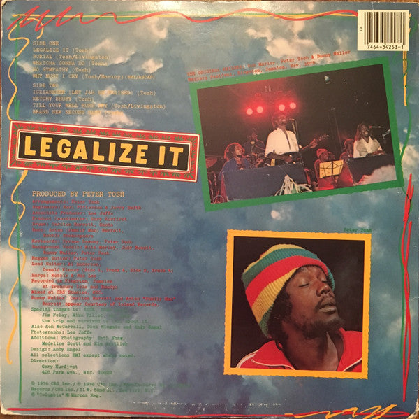 Peter Tosh : Legalize It (LP, Album, RP, Pit)