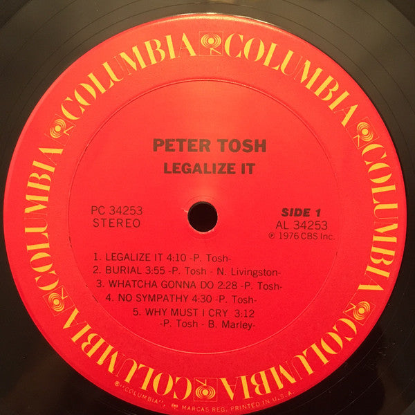 Peter Tosh : Legalize It (LP, Album, RP, Pit)