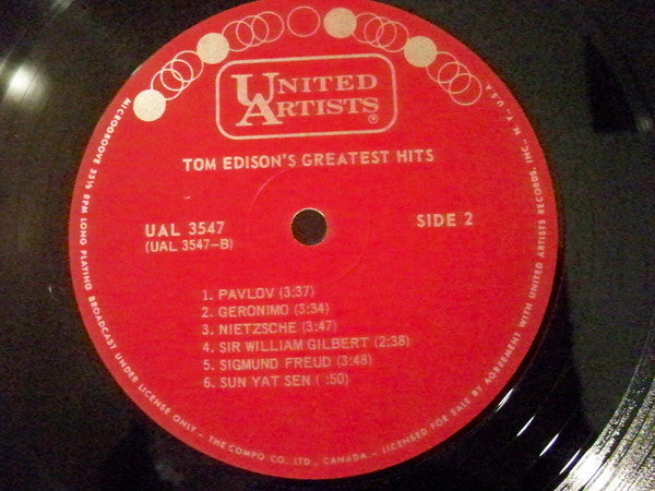 Jeff Harris (6) & Bernie Kukoff : Tom Edison's Greatest Hits (LP, Mono)