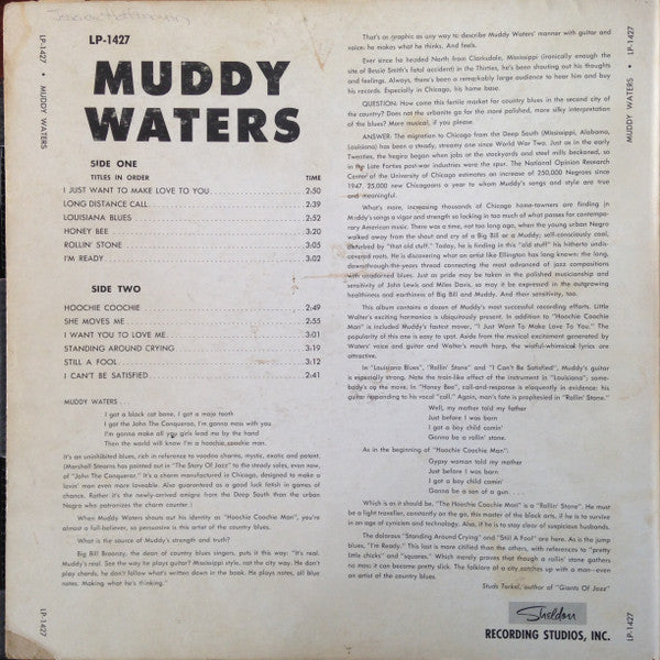 Muddy Waters : The Best Of Muddy Waters (LP, Album, Comp, Mono, Mon)
