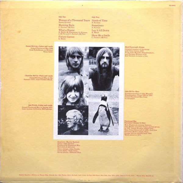 Fleetwood Mac : Future Games (LP, Album, Yel)