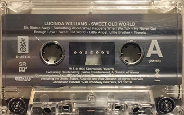 Lucinda Williams : Sweet Old World (Cass, Album)