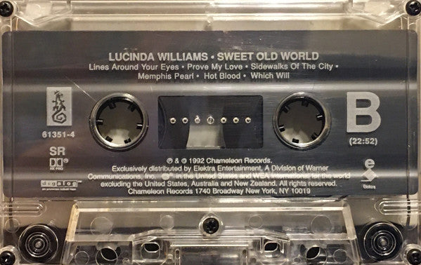 Lucinda Williams : Sweet Old World (Cass, Album)