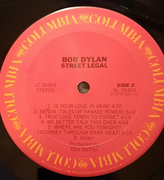 Bob Dylan : Street-Legal (LP, Album)