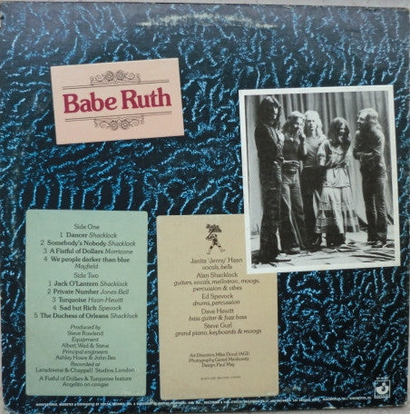 Babe Ruth : Babe Ruth (LP, Album, Cap)
