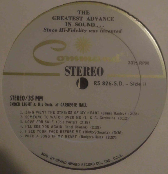 Enoch Light And His Orchestra : Stereo 35/MM (LP, Album, Gat)