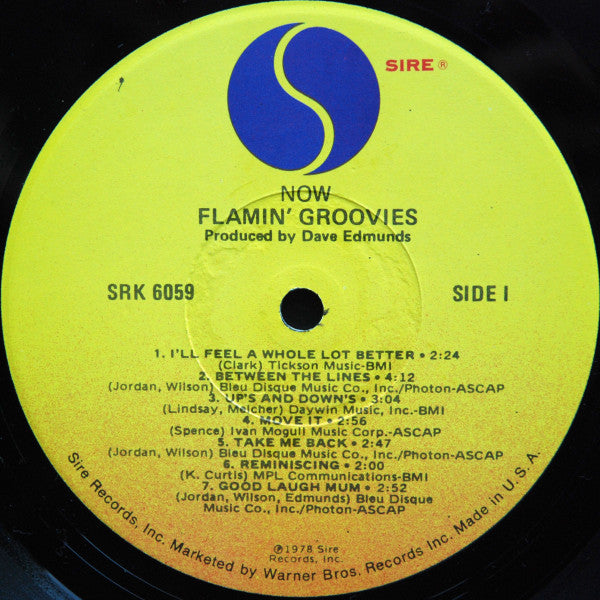 Flamin' Groovies* : Now (LP, Album, Los)