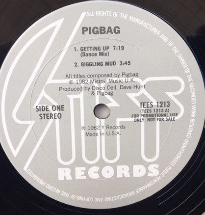 Pigbag : Getting Up (12", Promo)