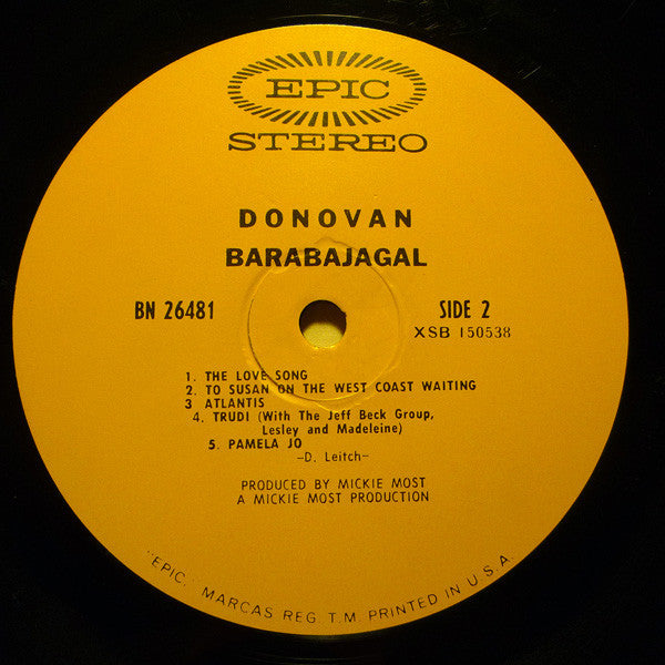 Donovan : Barabajagal (LP, Album, Ter)