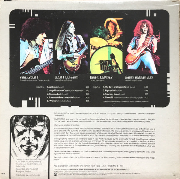 Thin Lizzy : Jailbreak (LP, Album, RP, 53 )