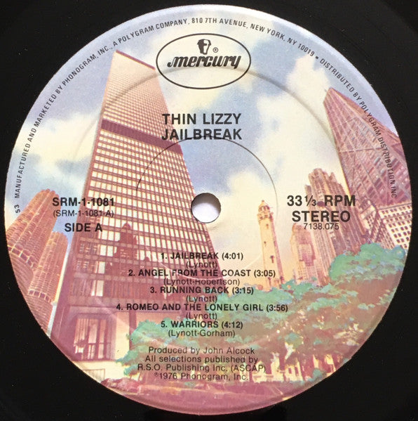 Thin Lizzy : Jailbreak (LP, Album, RP, 53 )