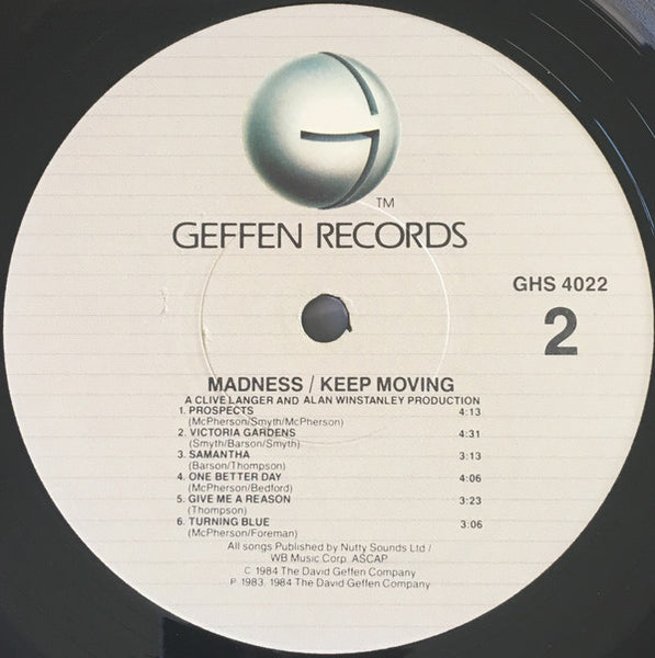 Madness : Keep Moving (LP, Album, Jac)