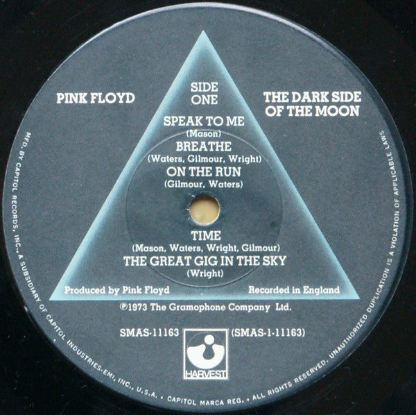 Pink Floyd : The Dark Side Of The Moon (LP, Album, RE, 1st)