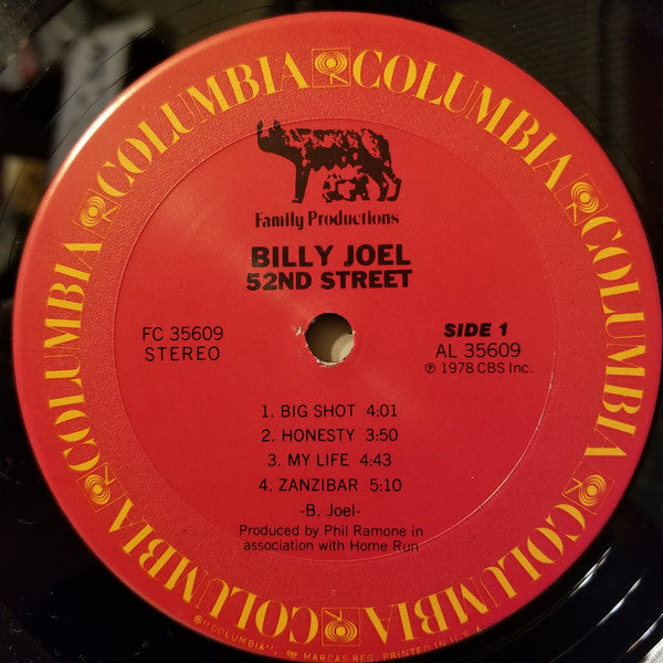 Billy Joel : 52nd Street (LP, Album, Pit)