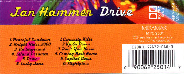 Jan Hammer : Drive (Cass, Album, CrO)