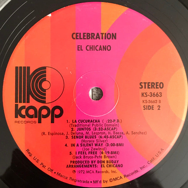 El Chicano : Celebration (LP, Album)
