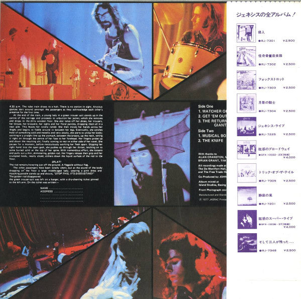 Genesis : Live (LP, Album, RE)