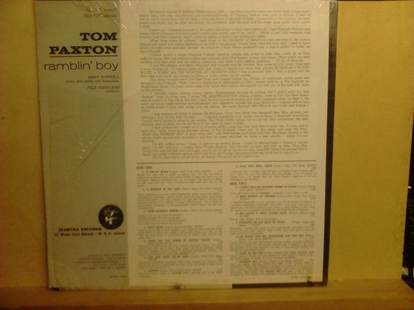 Tom Paxton : Ramblin' Boy (LP, Album, Mono, RE)