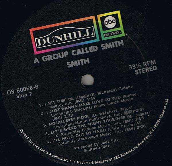 Smith (3) : A Group Called Smith (LP, Album, RE)