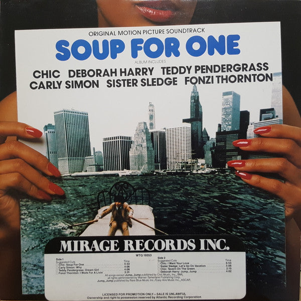 Various : Soup For One - Original Motion Picture Soundtrack (LP, Comp, AR )