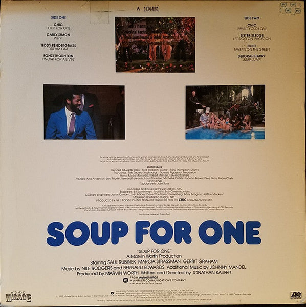 Various : Soup For One - Original Motion Picture Soundtrack (LP, Comp, AR )