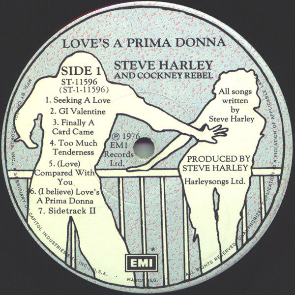 Steve Harley And Cockney Rebel* : Love's A Prima Donna (LP, Album)