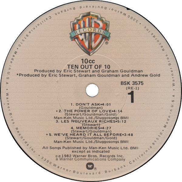 10cc : Ten Out Of 10 (LP, Album)