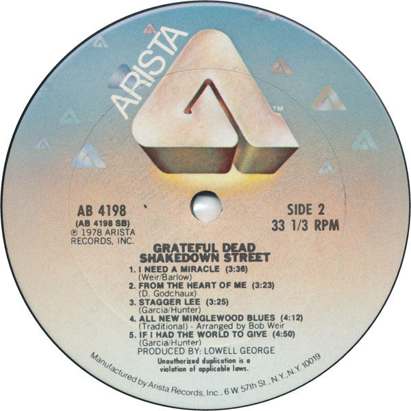 Grateful Dead* : Shakedown Street (LP, Album, Ter)