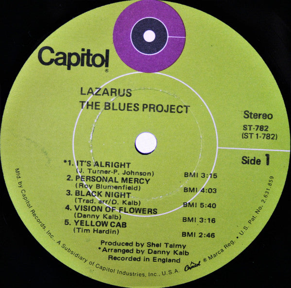 The Blues Project : Lazarus (LP, Album, Jac)