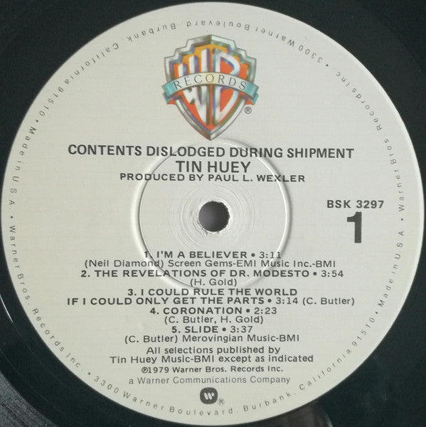 Tin Huey : Contents Dislodged During Shipment (LP, Album, Win)