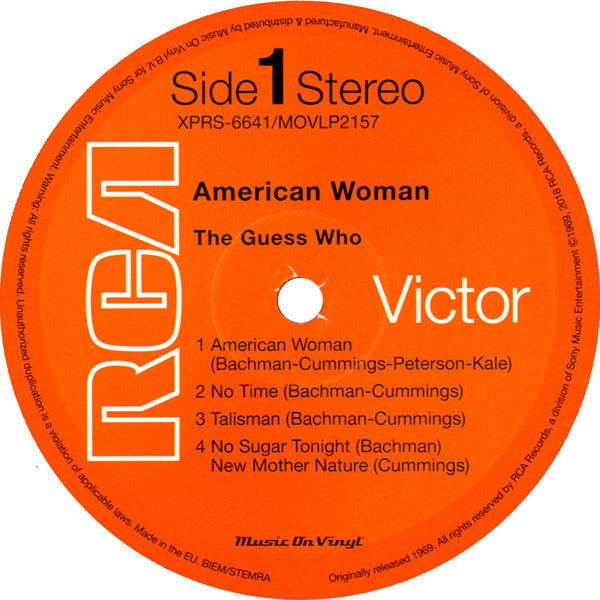 The Guess Who : American Woman (LP, Album, RE, Gat)