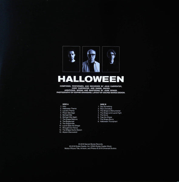 John Carpenter, Cody Carpenter, Daniel Davies : Halloween (Original Motion Picture Soundtrack) (LP, Album, Ltd, Ora)