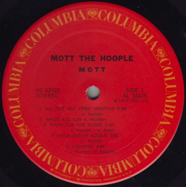 Mott The Hoople : Mott (LP, Album, San)