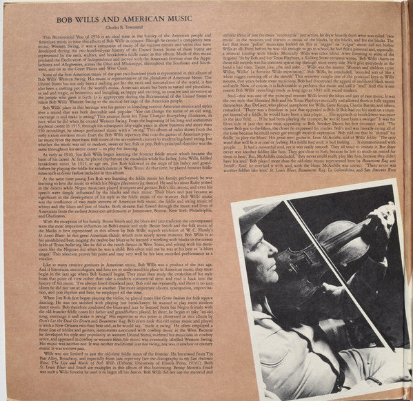 Bob Wills & His Texas Playboys : In Concert (2xLP, Album, Jac)