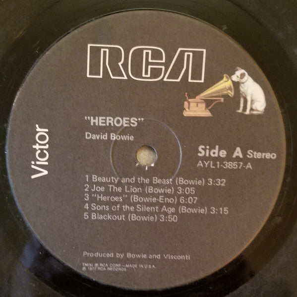 David Bowie : "Heroes" (LP, Album, RE, Ind)